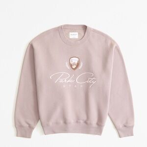 Abercrombie & Fitch Light Brown Tan Crewneck Park City Sweatshirt. Size S.